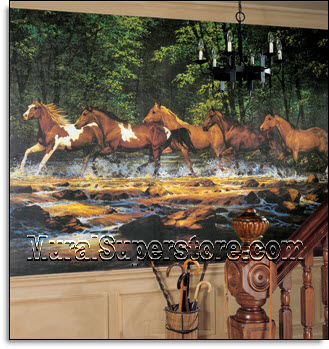 Running Horses Mural WL5531M by York Roomsetting