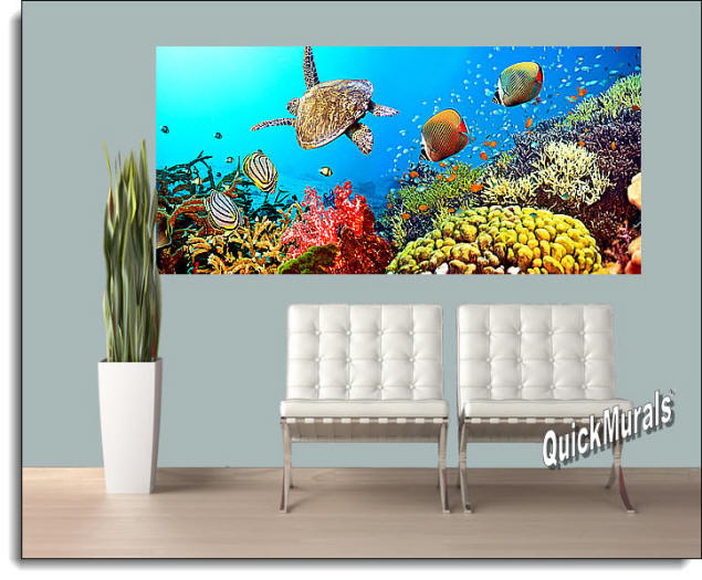 Under The Sea Peel & Stick Wall Mural Roomsetting