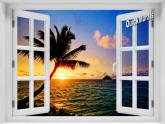 Hawaiian Sunset Window