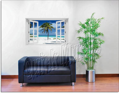 Palm Tree Window roomsetting