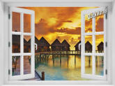 Sunset Resort Window