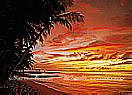 Tobago Sunset  Large Ocean wallpaper murals