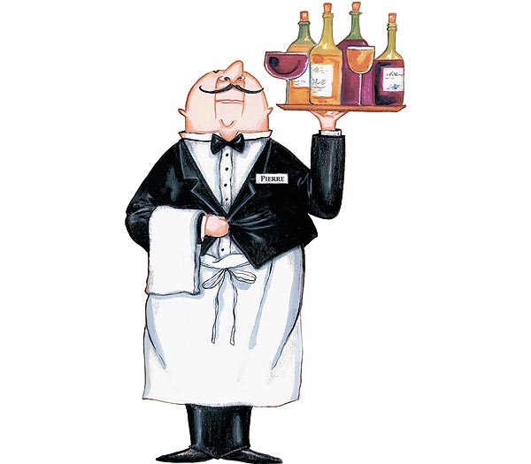 Life Size Waiter - Pierre Wall Mural FFM10414M