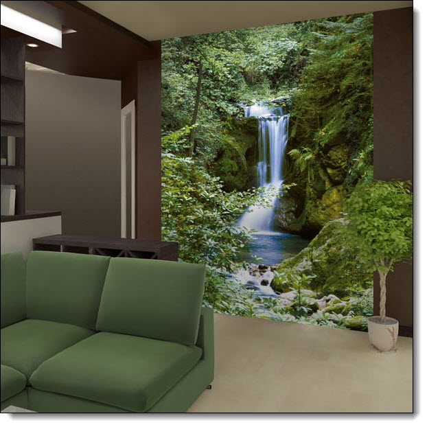 Waterfall In Spring 364 DM364 Mural by Ideal Decor