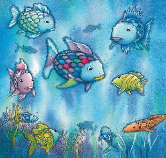  The Rainbow Fish Wall Mural 426 by Ideal Decor